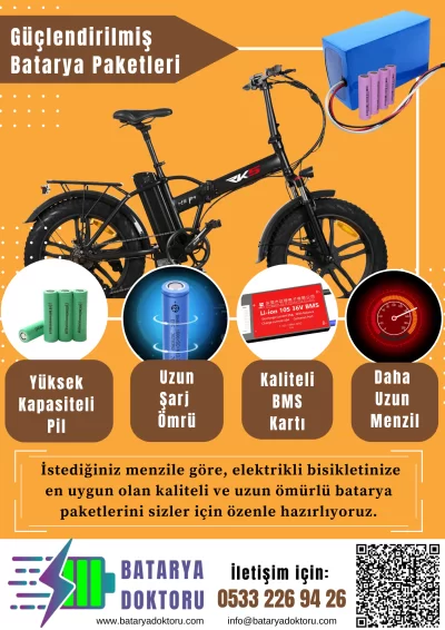 Elektrikli Bisiklet Güçlendirilmiş Batarya Broşürlerimiz