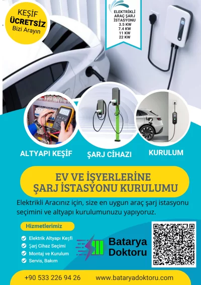 Elektrikli Araç Şarj Altyapı Kurulum Broşürlerimiz