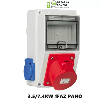 3.7/7.4kW 1 FAZ DAĞITIM PANOSU